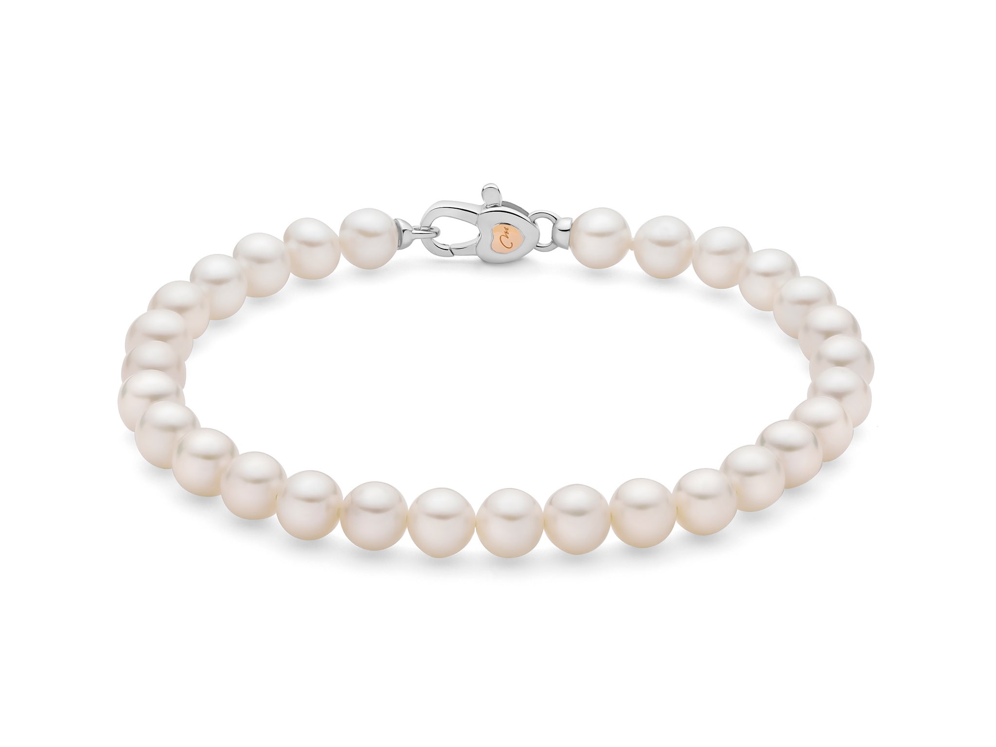 Bracciale miluna 3 fili con perle tre colori argento 925 Made in Italy
