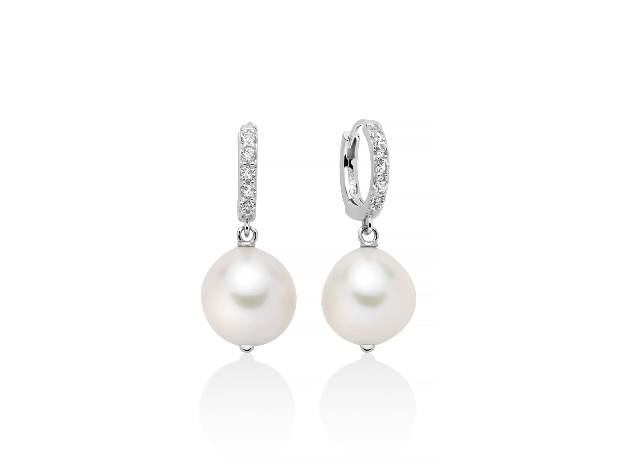 Orecchini perle barocche in argento, perle barocche montate su argento Orecchini perle barocche in argento, perle barocche montate su argento
